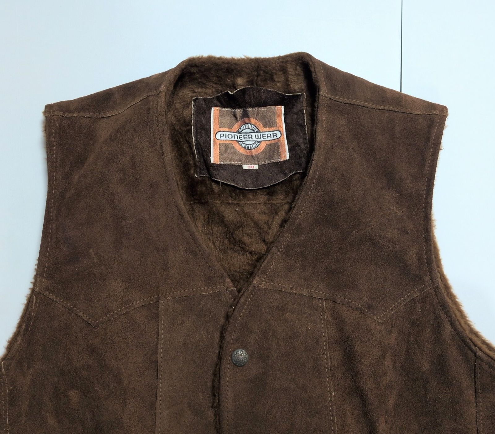 70s PIONEER WEAR パイオニアウェア ボアライニングスエードレザー