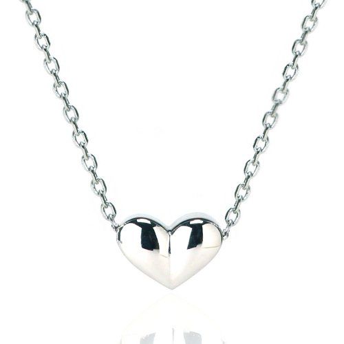 [Cloud-jewelry] クラウドジュエリー 立体 ハート レディース ネックレス ペンダント シルバー925 【木製 プレゼント ギフト BOX付 】 hsn-1