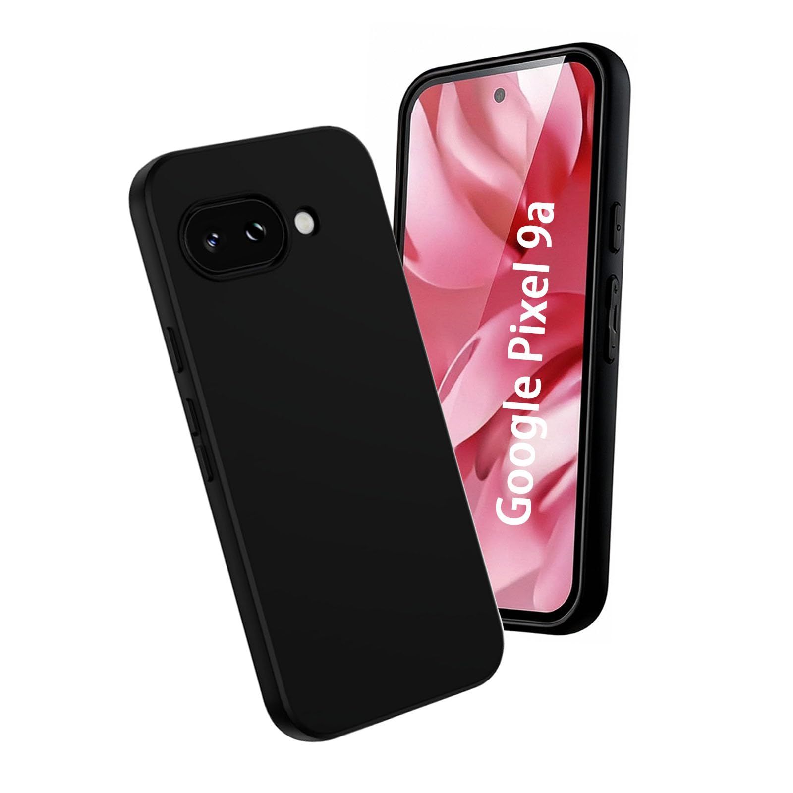 対応Google Pixel 9aケース ブラック 薄型 軽量 米軍MIL規格 耐衝撃 