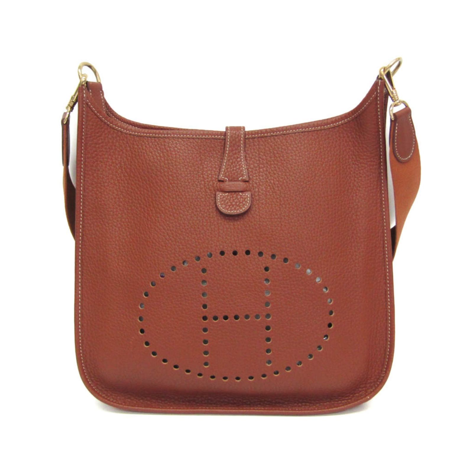 エルメス(Hermes) エヴリン I GM メンズ,レディース トリヨンクレマンス ショルダーバッグ ブラウン