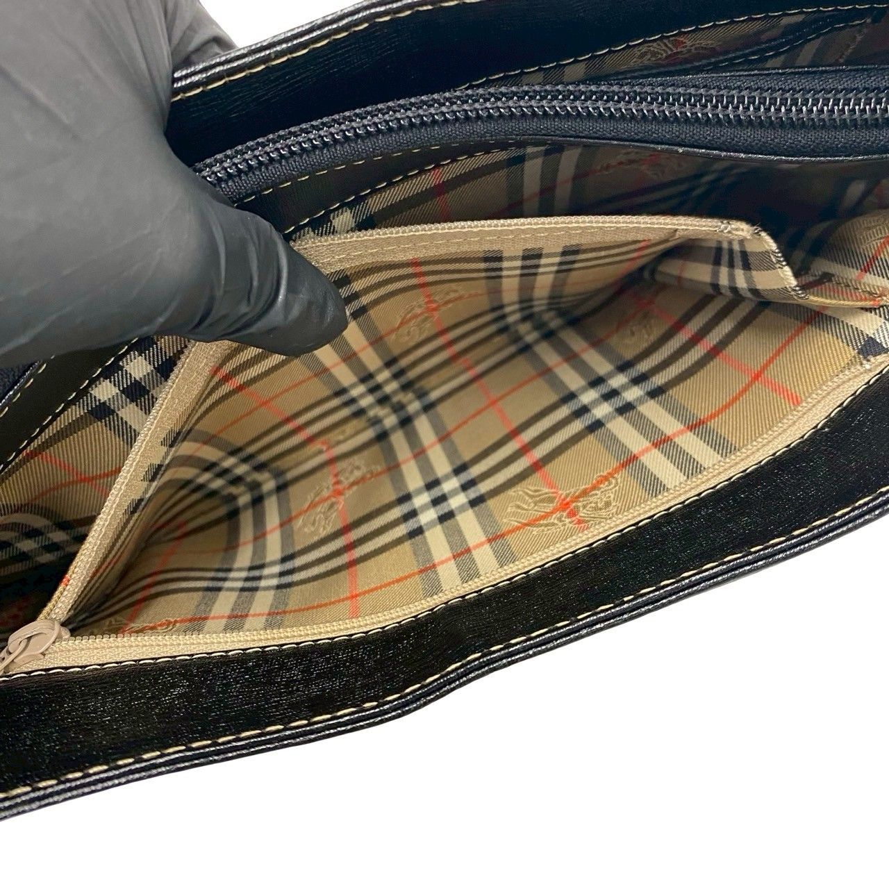 極 美品 Burberrys バーバリーズ ヴィンテージ ロゴ 金具 ノバチェック