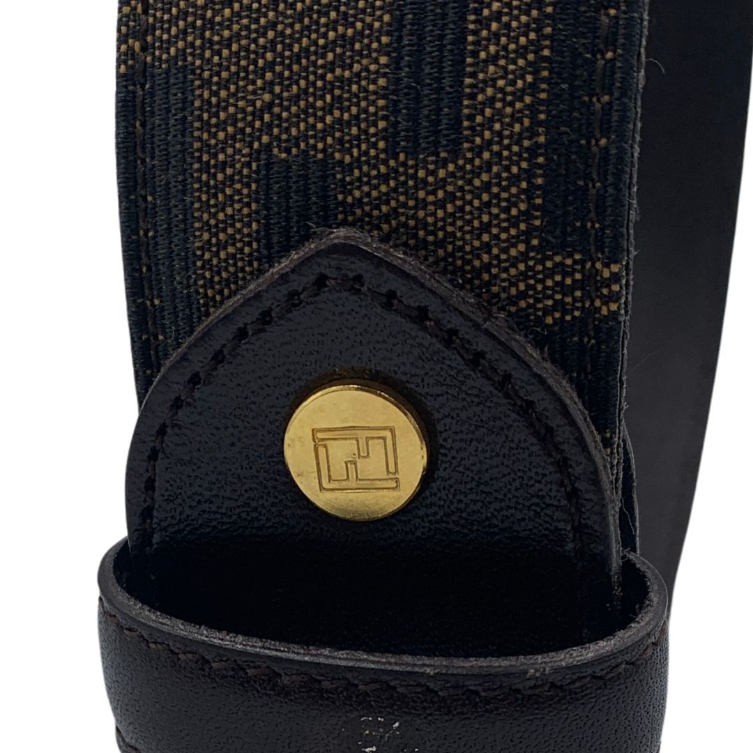 フェンディ　FENDI ズッカ柄　ベルト　FF金具 Fendi フェンディ ベルト FFズッカ柄 ゴールド金具 ビンテージ メンズ