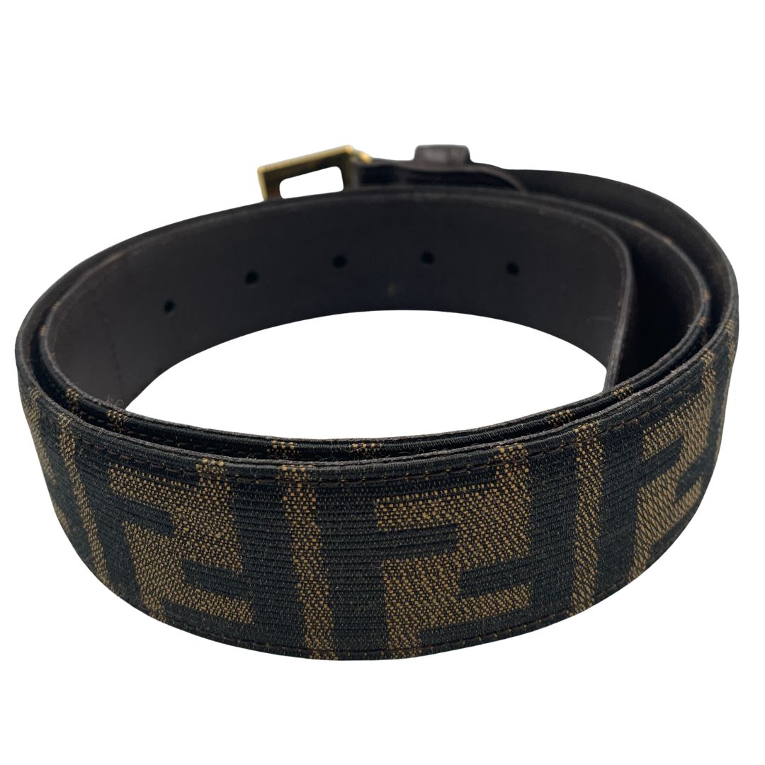 Fendi フェンディ ベルト FFズッカ柄 ゴールド金具 ビンテージ メンズ