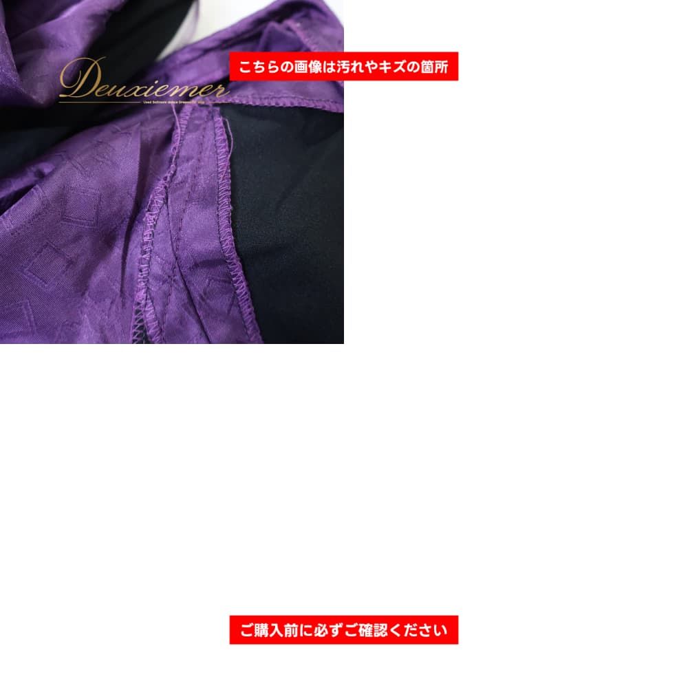 フラメンコ 衣装 ドレス ワンピース パープル系 ボランテ フリル 紫 白