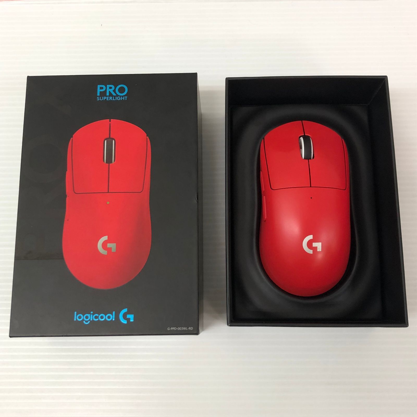 Logicool PRO X SUPERLIGHT レッド ジャンク - メルカリ