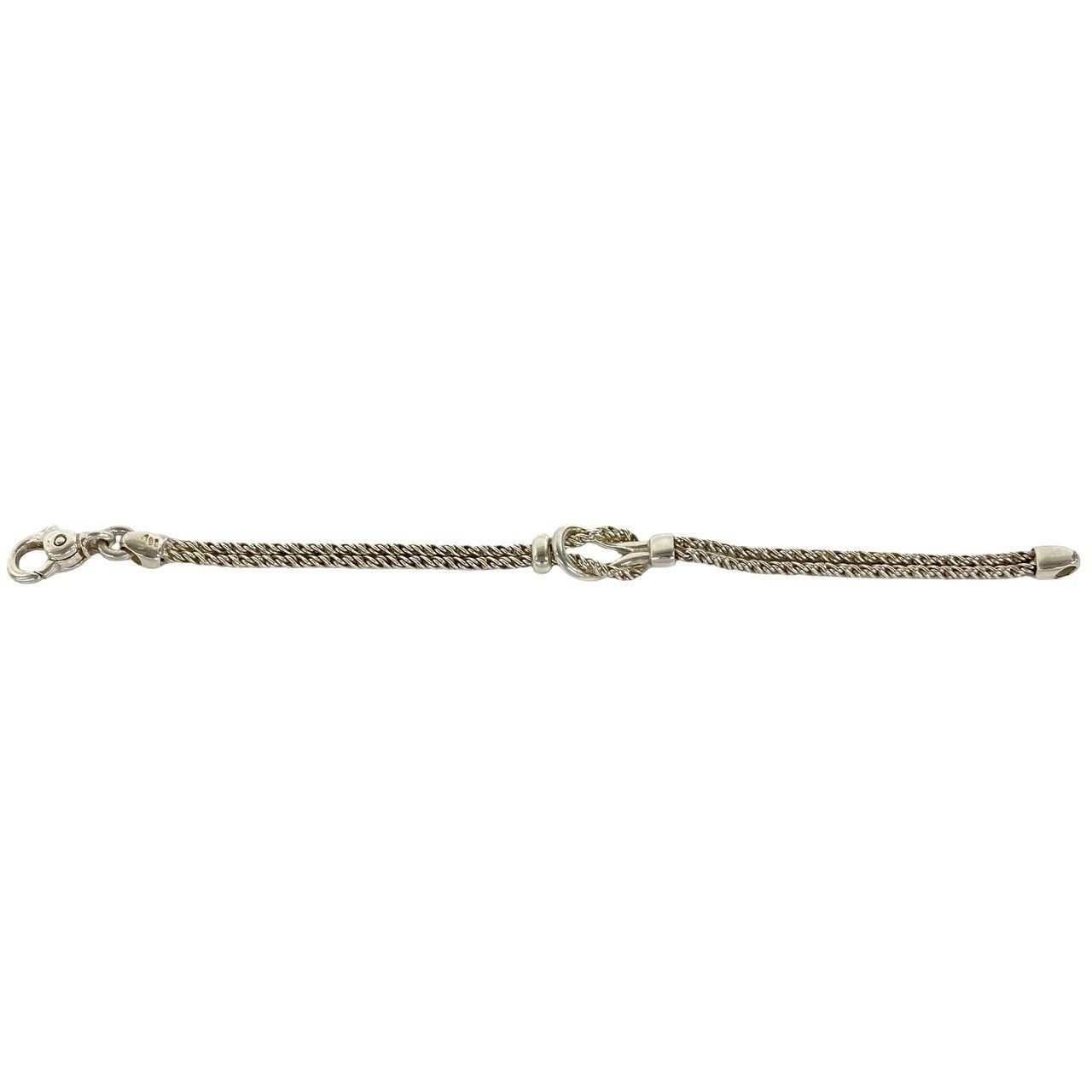 極 美品 袋付き TIFFANY&Co. ティファニー ダブルロープ センター