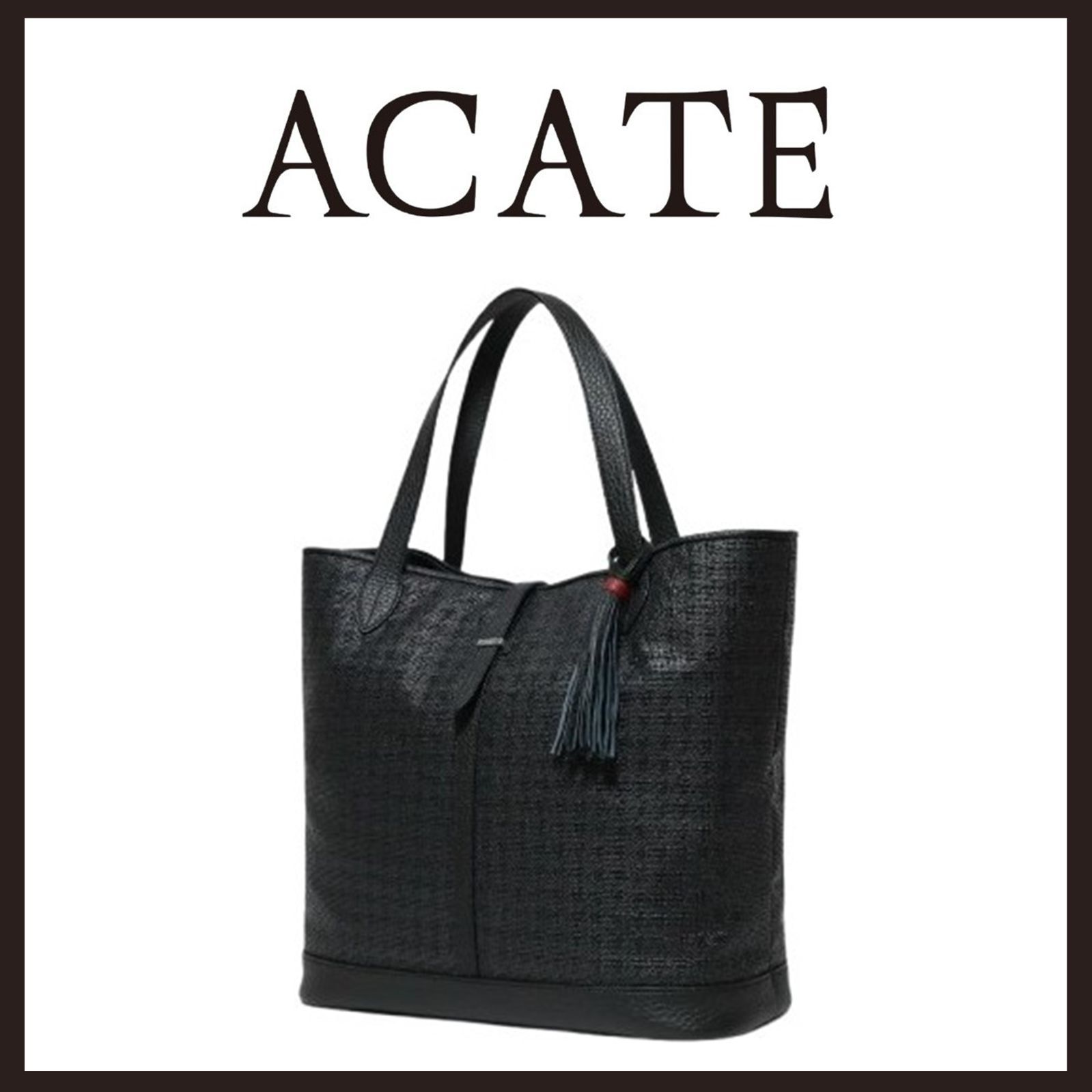 未使用　ACATE (アカーテ)　KAUS2 FABRIC トートバッグ　ブラック