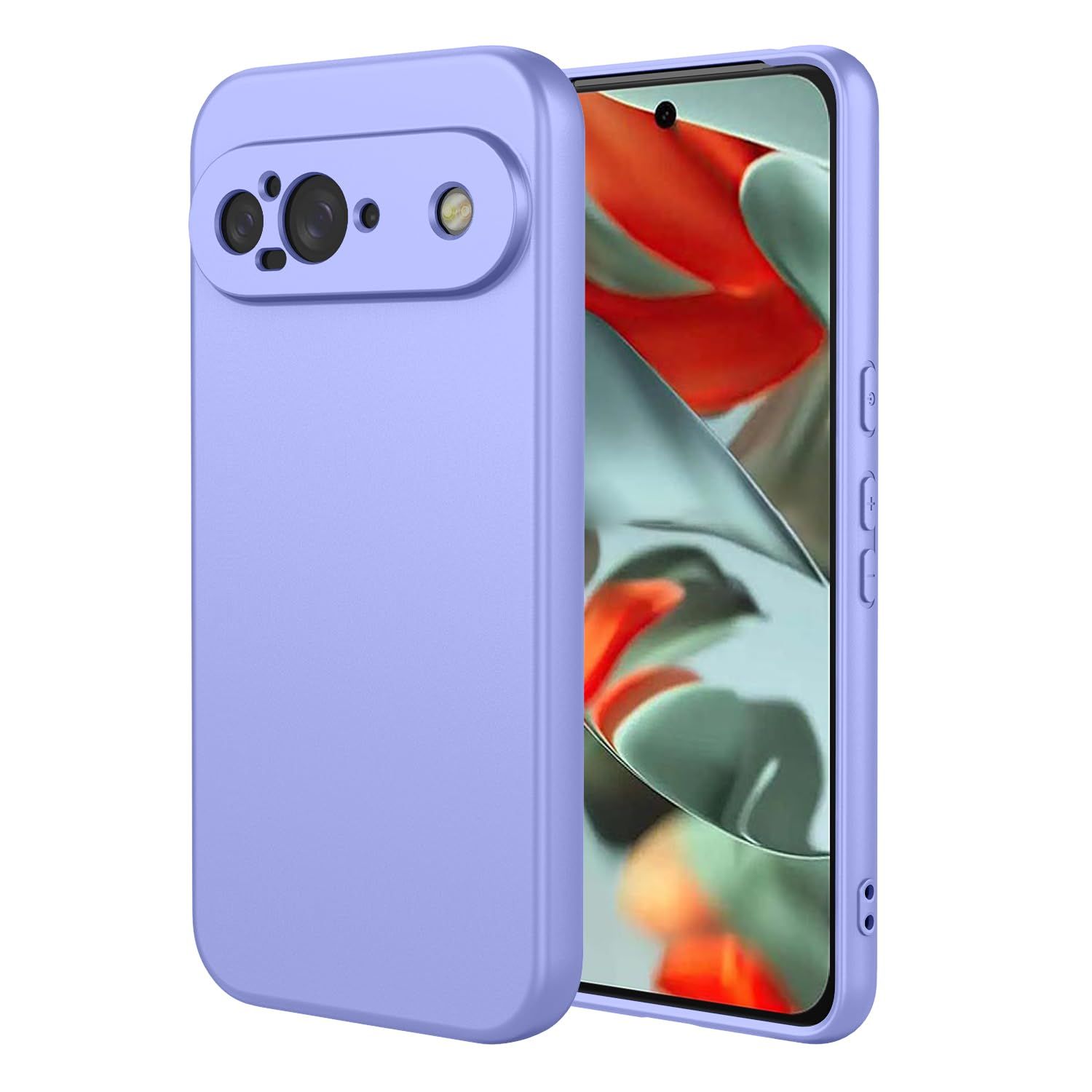 Robinsys】対応 Pixel 9 ケース TPU（パープル） ソフト タッチ 