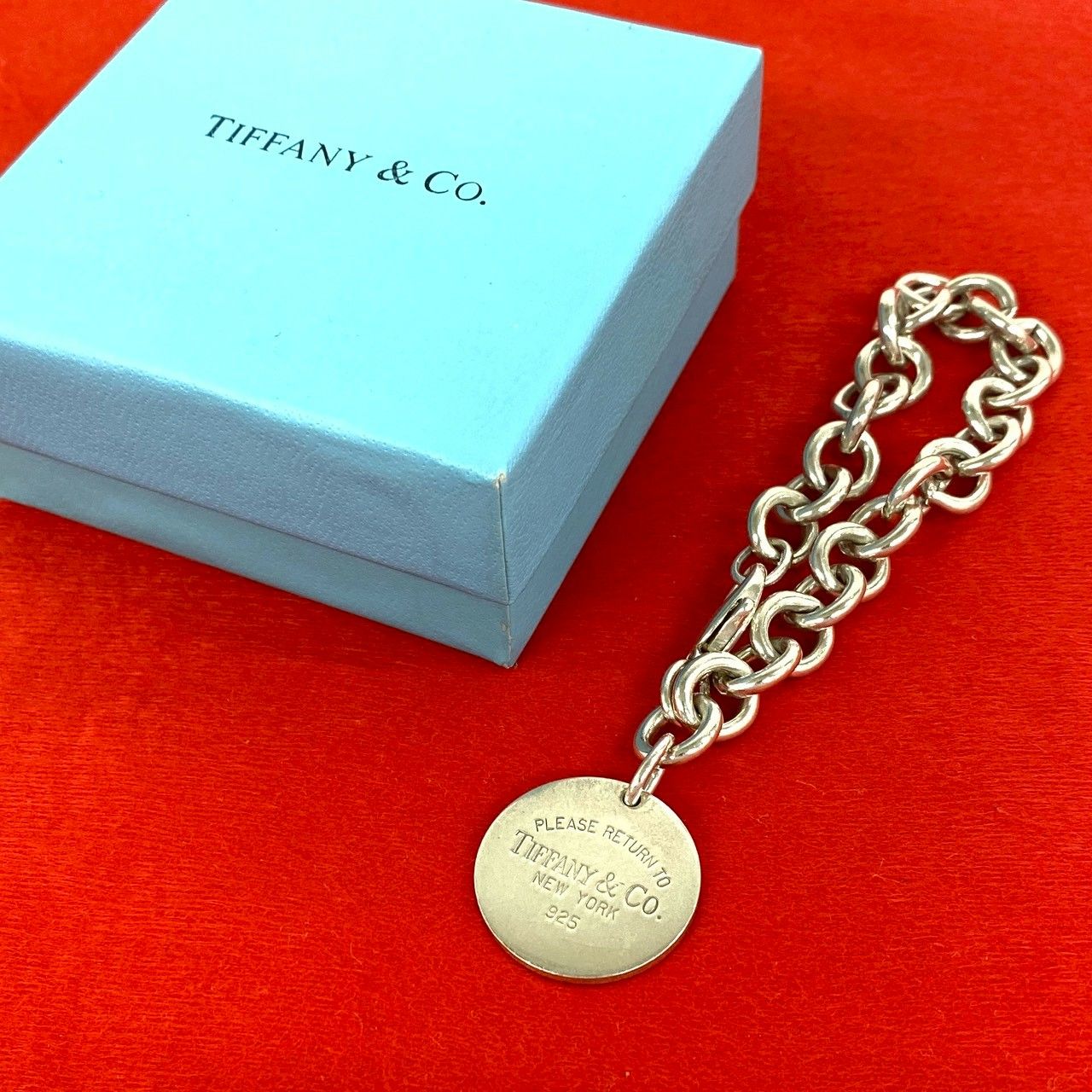 極 美品 TIFFANY&Co. ティファニー ヴィンテージ リターントゥ ブレスレット シルバー925 アクセサリー シルバー 66-10