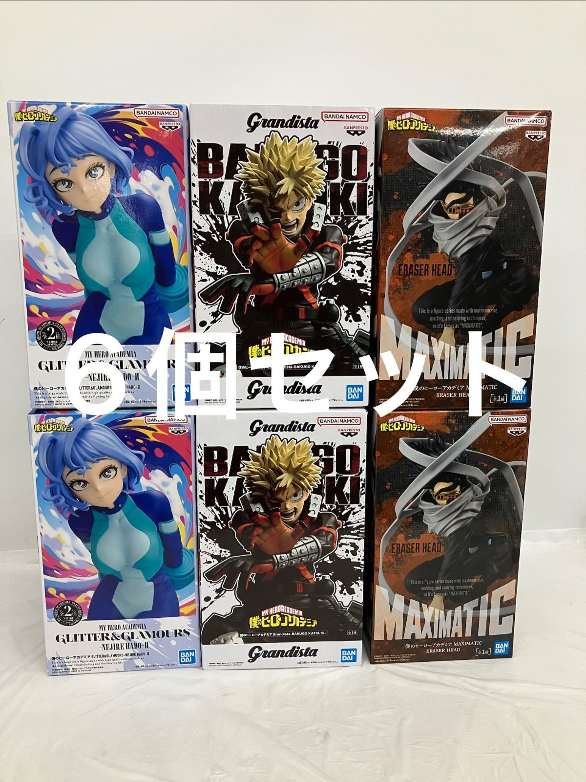 未開封 僕のヒーローアカデミア フィギュア 3種6個セット LF6C70 f101
