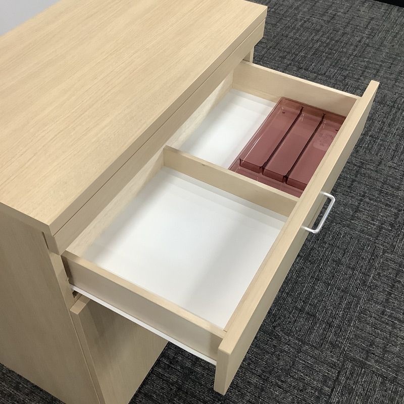 中古 食器棚 オカムラ 木製 オフィスキッチン 幅800×奥行450×高さ920mm 