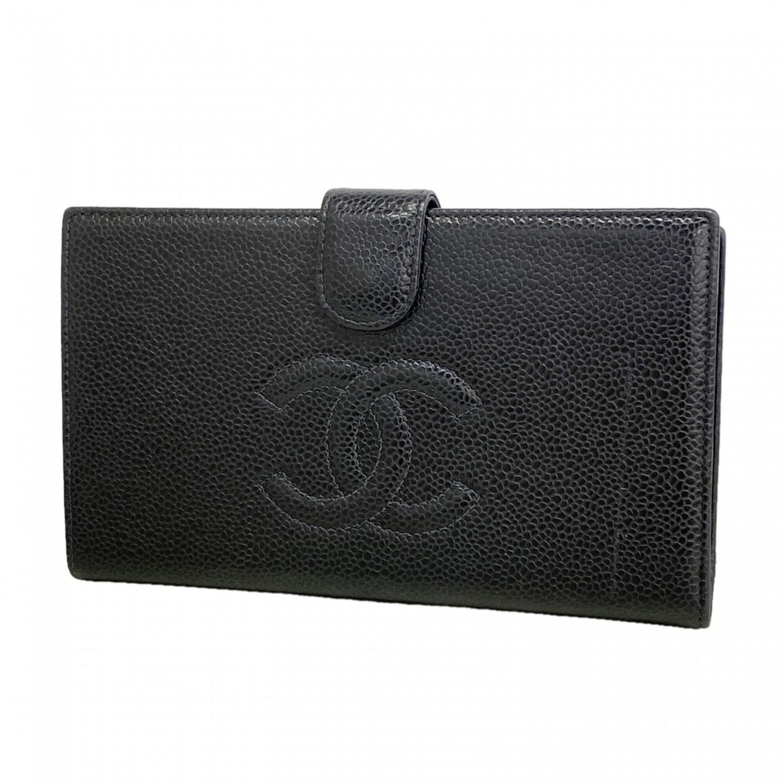 シャネル(Chanel) シャネル 長財布 キャビアスキン ブラック レディース 29,576円