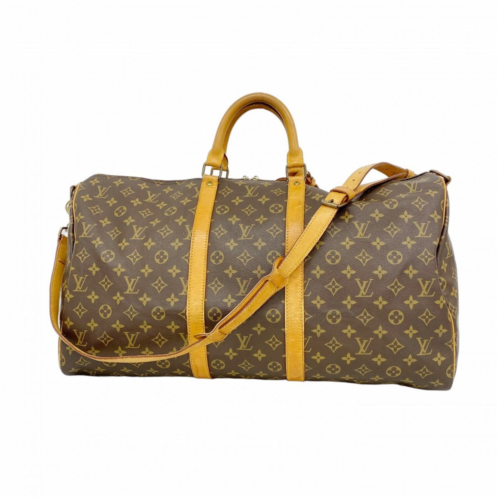 ルイ・ヴィトン(Louis Vuitton) ルイ・ヴィトン バッグ・ボストンバッグ モノグラム キーポルバンドリエール55 M41414 ブラウンメンズ レディース