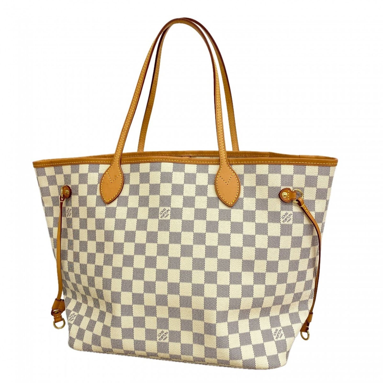 ルイ・ヴィトン(Louis Vuitton) ルイ・ヴィトン トートバッグ ダミエ・アズール ネヴァーフルMM N51107 ホワイトレディース
