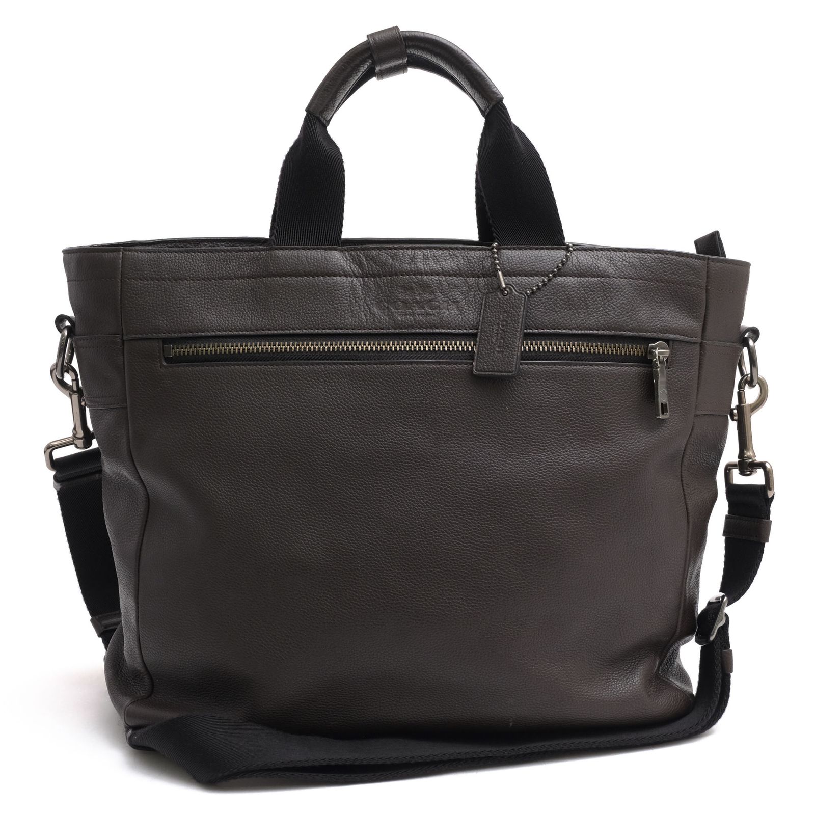 コーチ／COACH バッグ トートバッグ 鞄 ハンドバッグ メンズ 男性 男性用 レザー 革 本革 ブラウン 茶 71648 UTILITY TOTE IN PEBBLE LEATHER ユーティリティ トート シボ革 シュリンクレザー 2WAY ショルダー