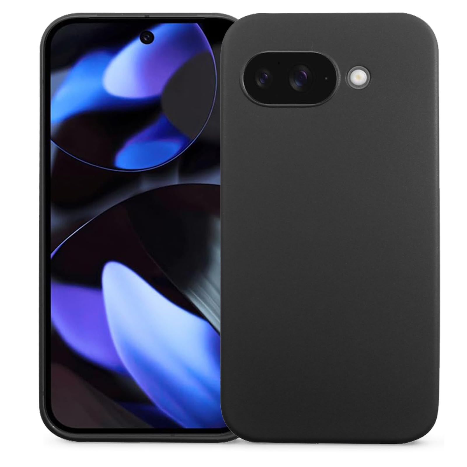 に適用するGoogle Pixel 9A ケース ブラック ソフト TPU素材 薄型 軽量 