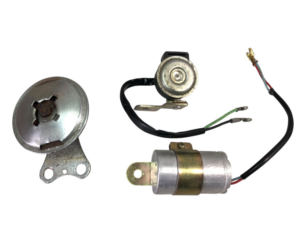 SUZUKI　コレダ　K90　3型　1975年　6V　ウィンカーリレー　ブザー　ホーン　希少品　作動OK　交換　補修にも（）2933-N4197