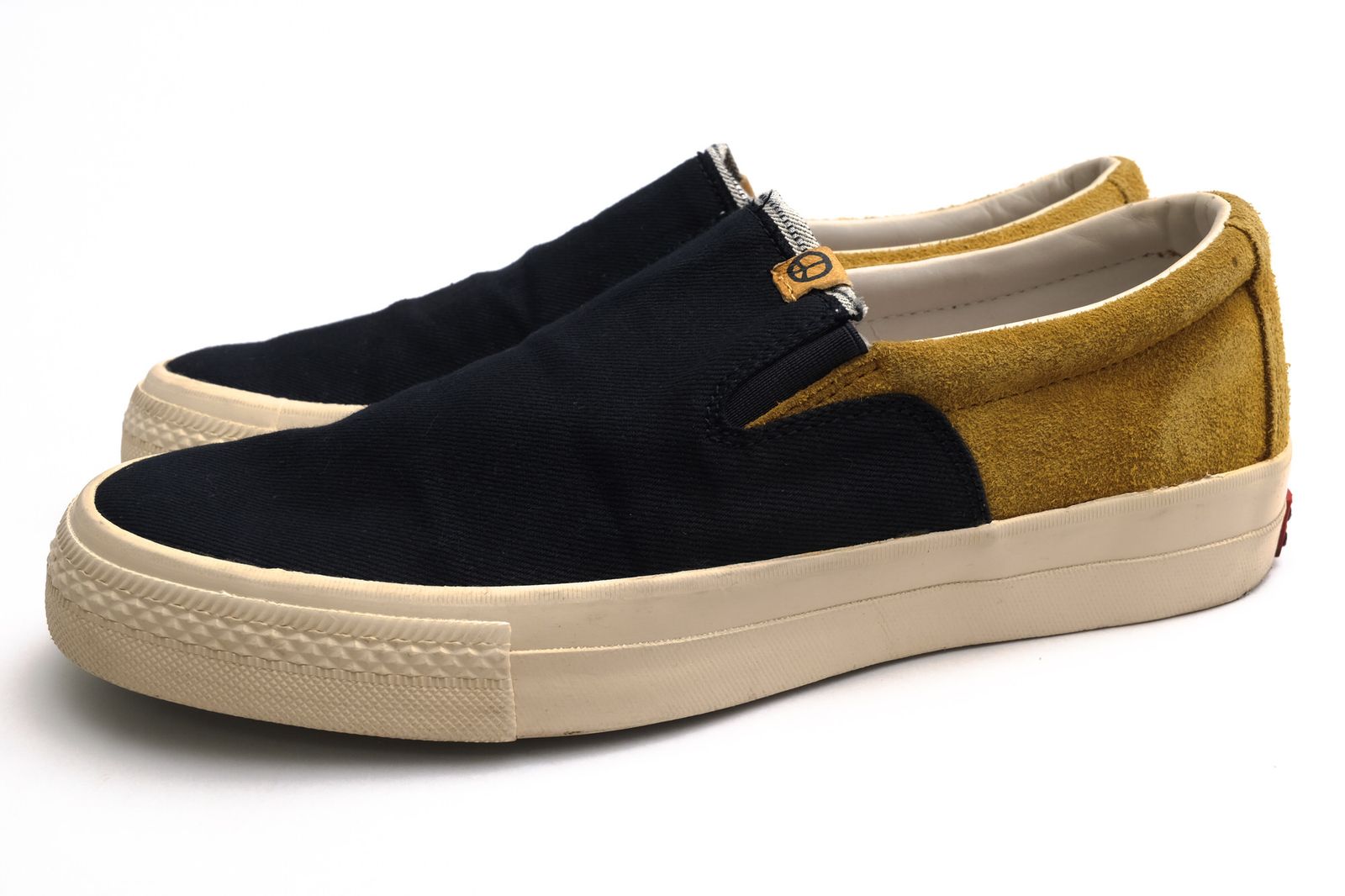 ビズビム／VISVIM シューズ スニーカー 靴 ローカット メンズ 男性 男性用 コットン 綿 キャンバス レザー 革 ネイビー 紺 0114301001001 SKAGWAY SLIP-ON スリッポン デニム