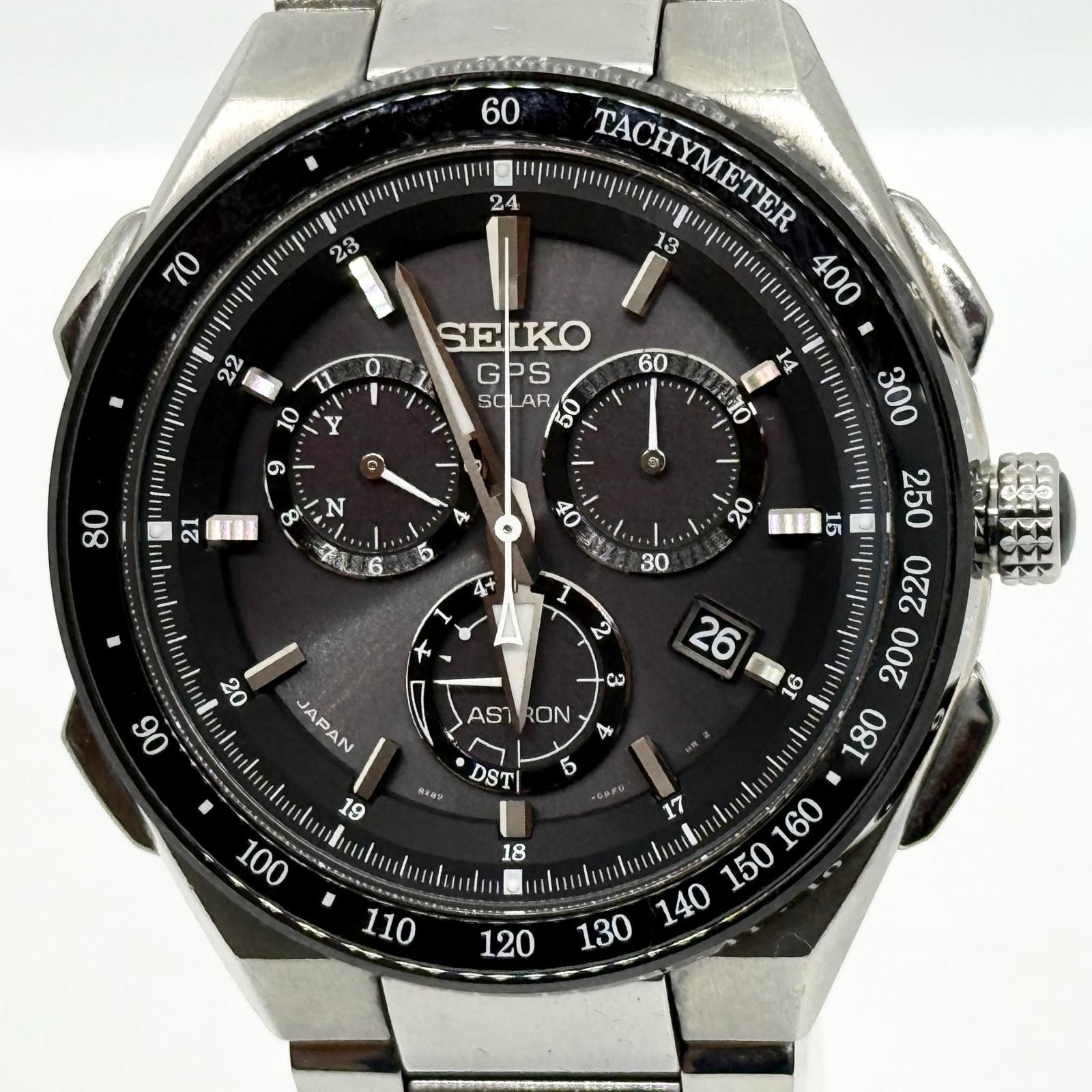 SEIKO セイコー ASTRON アストロン 8X82-0AR0 GPSSL ブラック ソーラー電波 メンズ 腕時計 稼働品