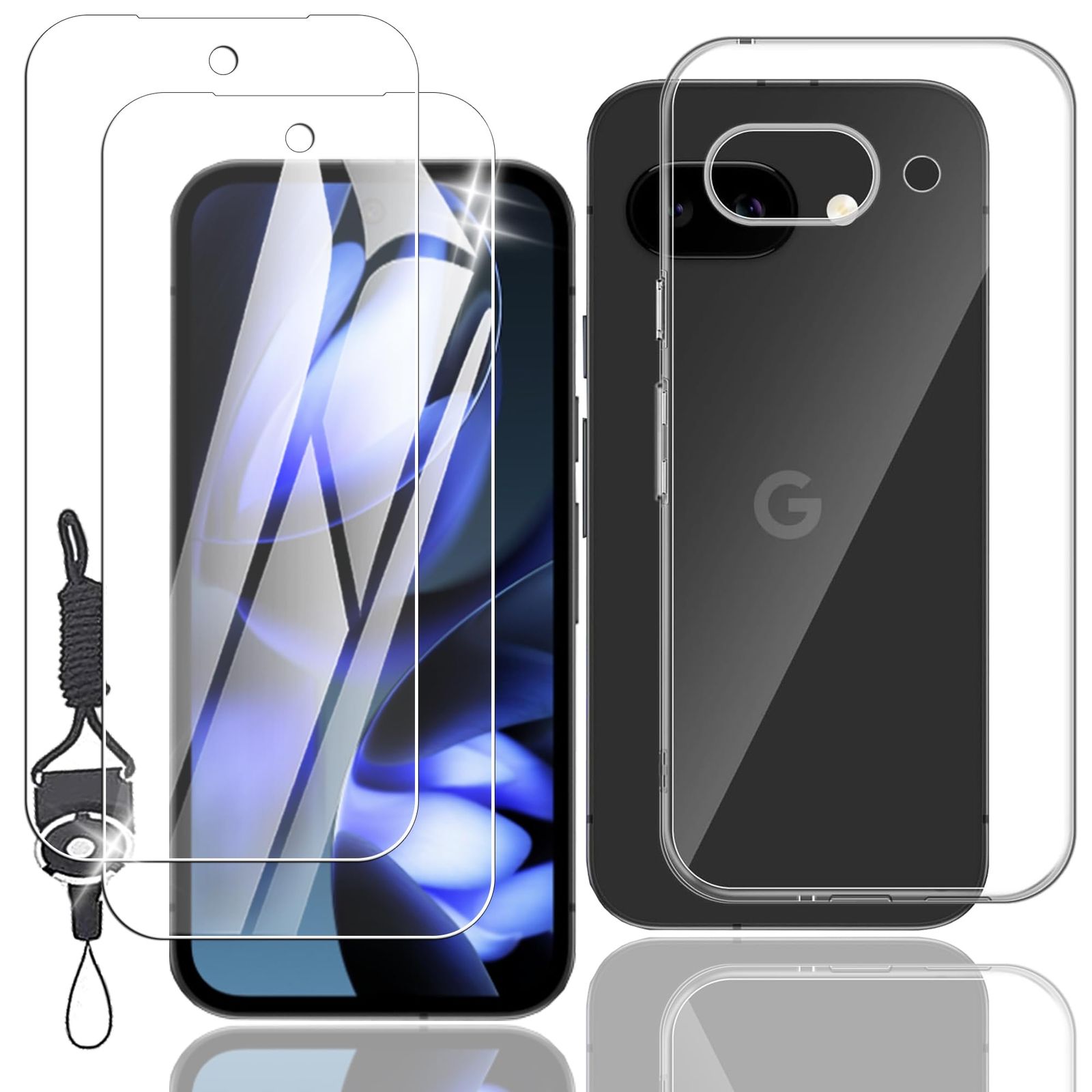 Nutmeg【2+1枚セット】Google Pixel 9A ガラスフィルム + Google Pixel