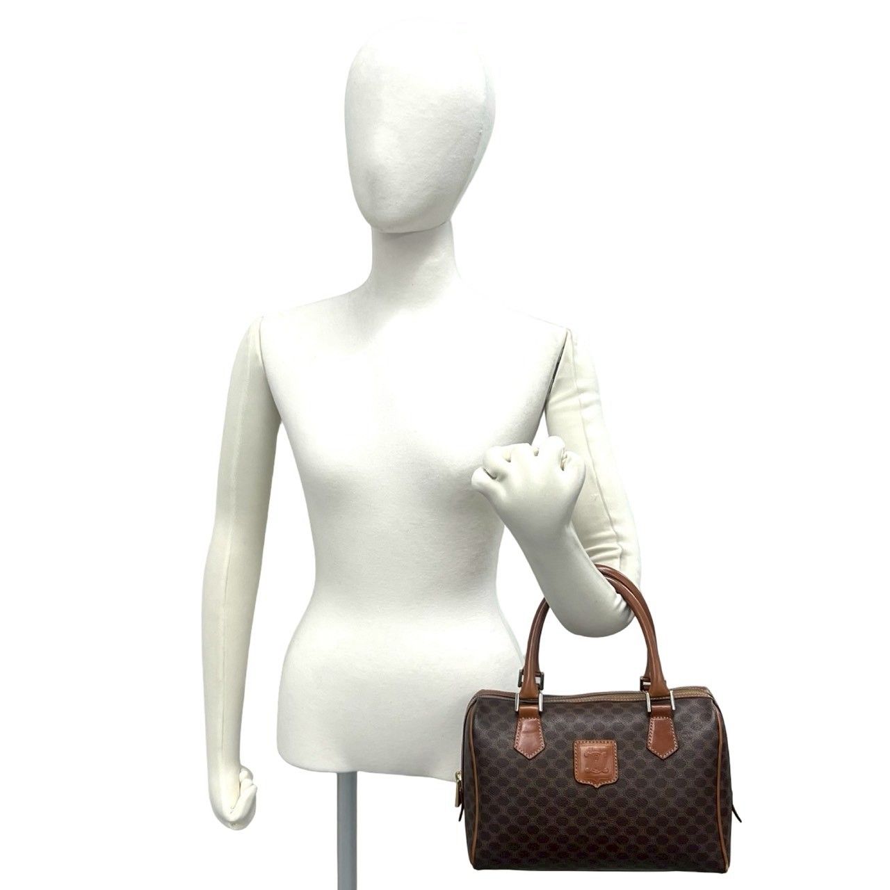 極 美品 CELINE セリーヌ マカダム ブラゾン トリオンフ 柄 ロゴ