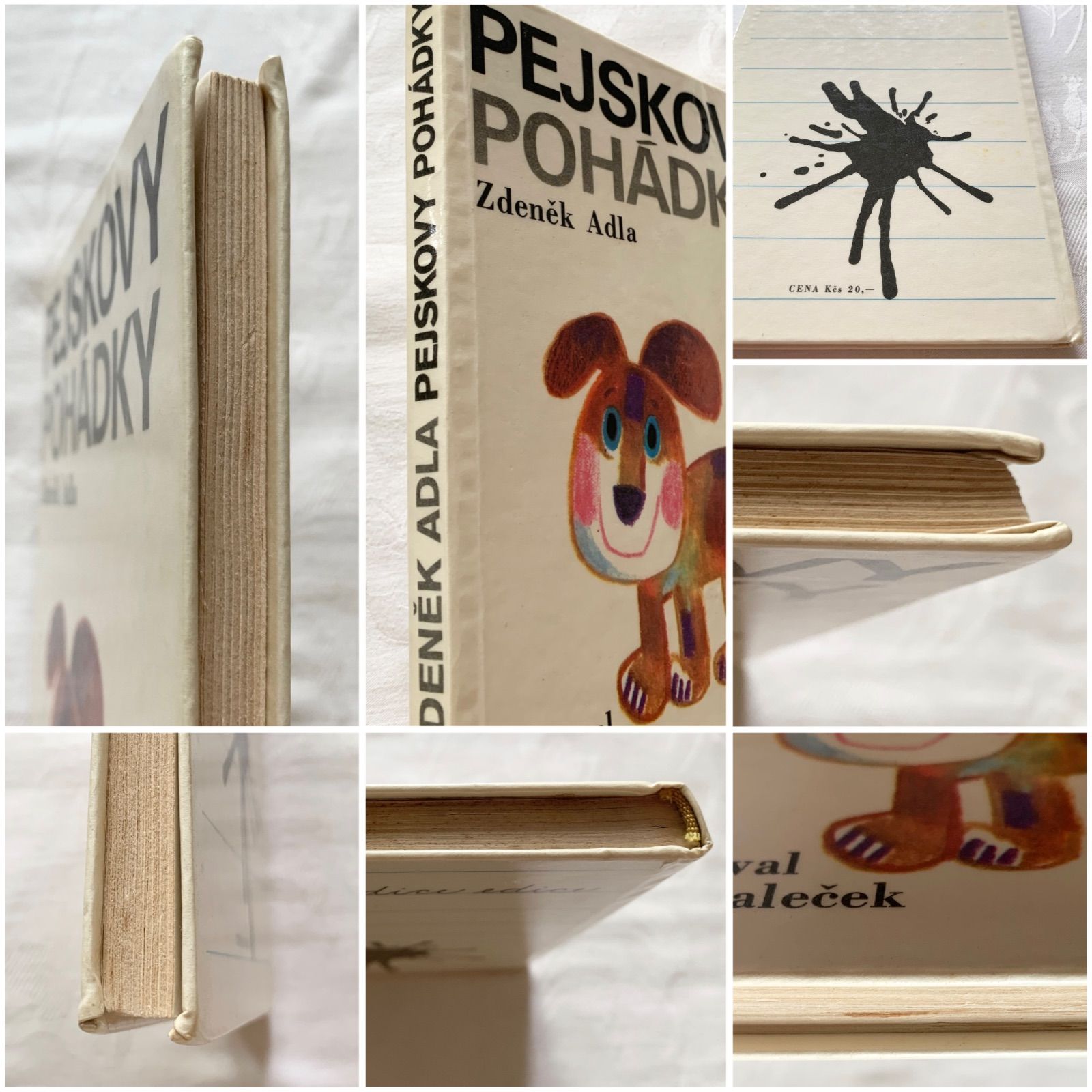 希少Оチェコヴィンテージ絵本 Čarovný svět 1962年⁠ 1969年 - Josef Paleček挿絵 -チェコの児童書 Pejeskovy Pohádky