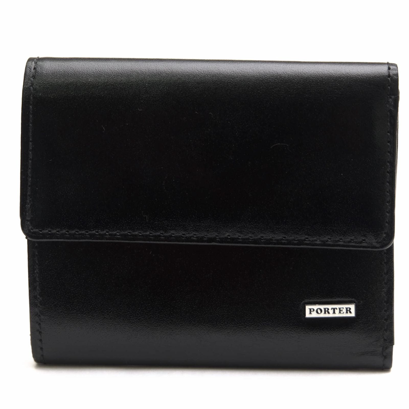 ポーター 吉田カバン／PORTER 財布 ウォレット メンズ 男性 男性用 レザー 革 本革 ブラック 黒 10-02971 SHEEN WALLET コンパクトウォレット 小銭入れあり 二つ折り