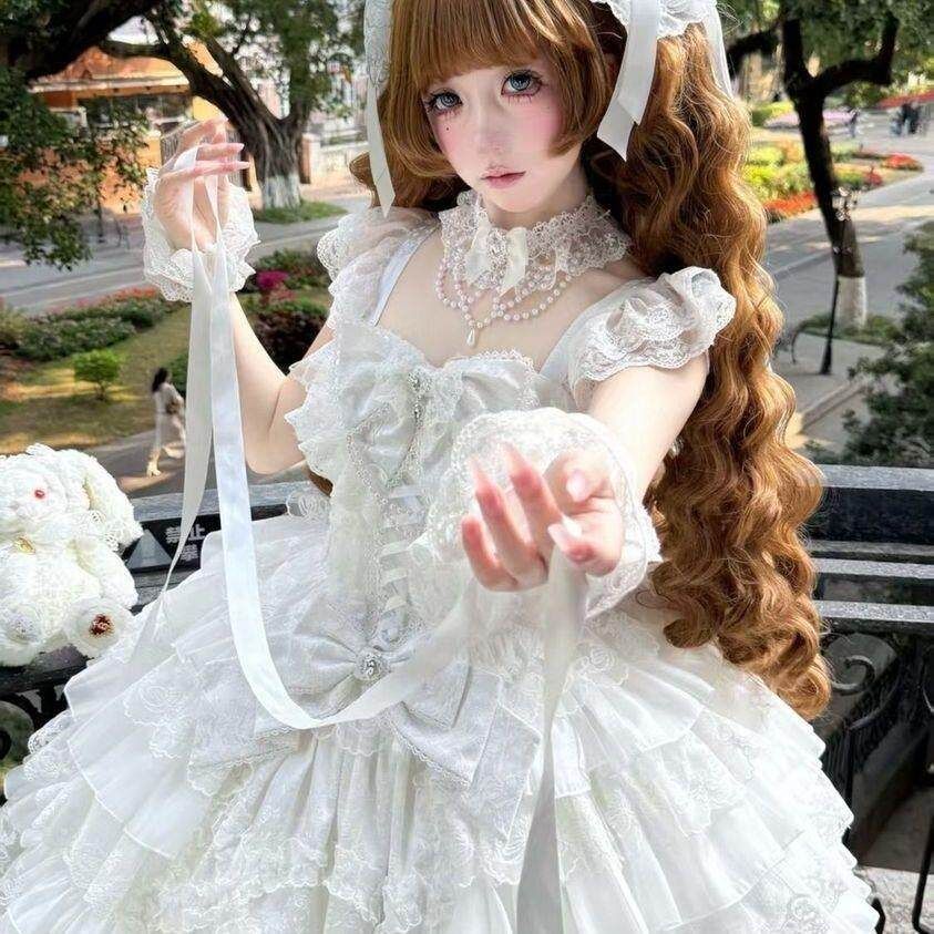 ゴスロリ・ロリータドレス 黒 レース フリル　ロリィタJSK　ジャンパースカート ゴスロリ・ロリータドレス 黒 レース フリル ロリィタJSK ジャンパー