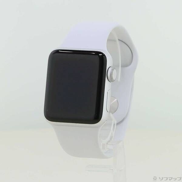 ソフマップ 〔中古品〕 Apple Watch Series 3 GPS 38mm シルバーアルミニウムケース ホワイトスポーツバンド【258】