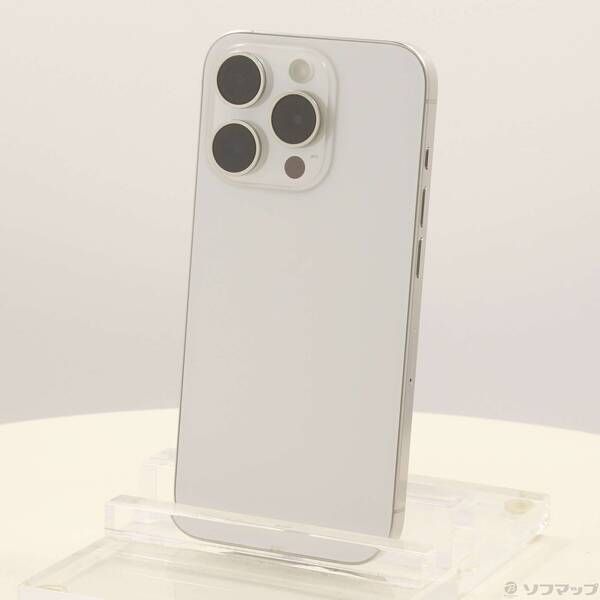 ソフマップ 〔中古品〕 iPhone15 Pro 512GB ホワイトチタニウム MTUJ3J／A SIMフリー【297】