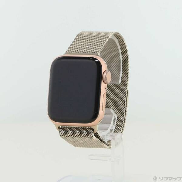 ソフマップ 〔中古品〕 Apple Watch SE 第1世代 GPS 40mm ゴールドアルミニウムケース ゴールドミラネーゼループ【258】