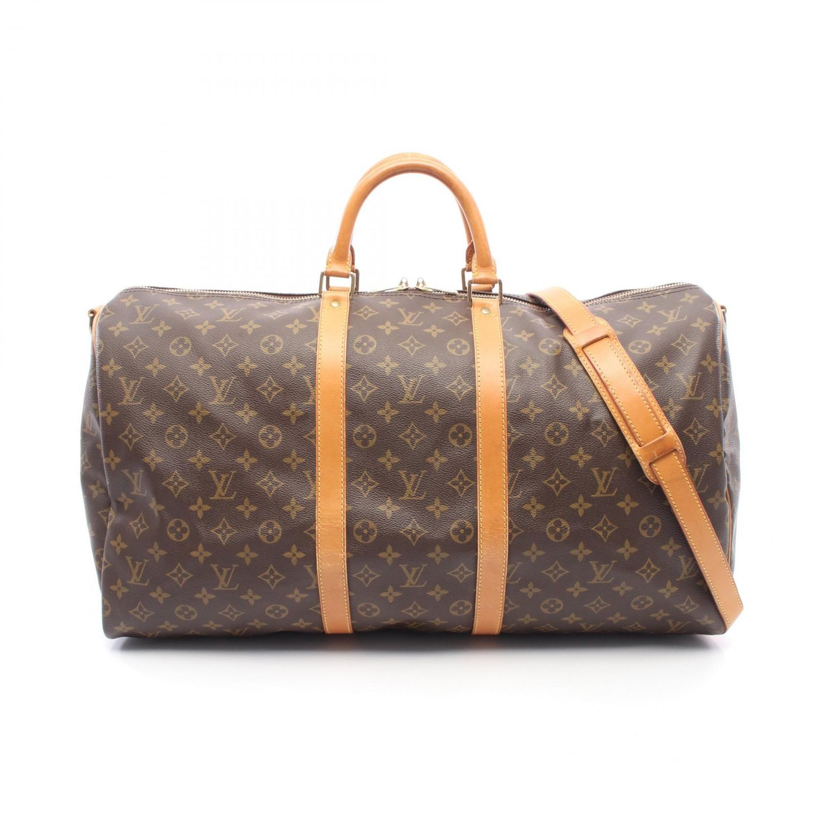 ルイ・ヴィトン LOUIS VUITTON ボストンバッグ キーポル55 モノグラム 2WAY M41424 PVCコーティングキャンバス レザー キーポル・バンドリエール55 ユニセックス Used B