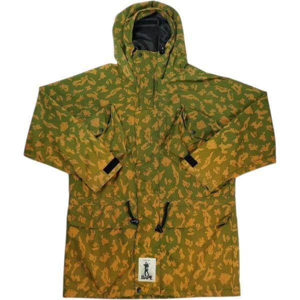 Size【L】 A BATHING APE ア ベイシング エイプ デジカモ迷彩マウンテンパーカー 緑 【中古品-良い】 30011416