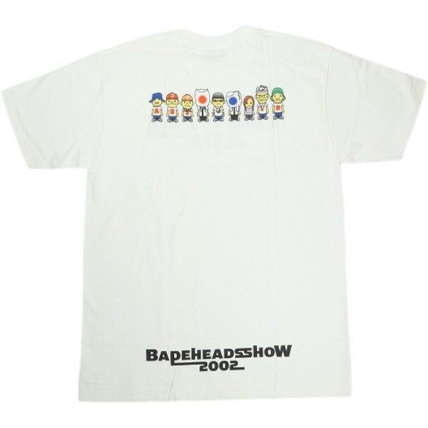 Size【L】 A BATHING APE ア ベイシング エイプ 2002BAPEHEADS SHOW TEE WHITE Tシャツ 白 【中古品-良い】 30011462