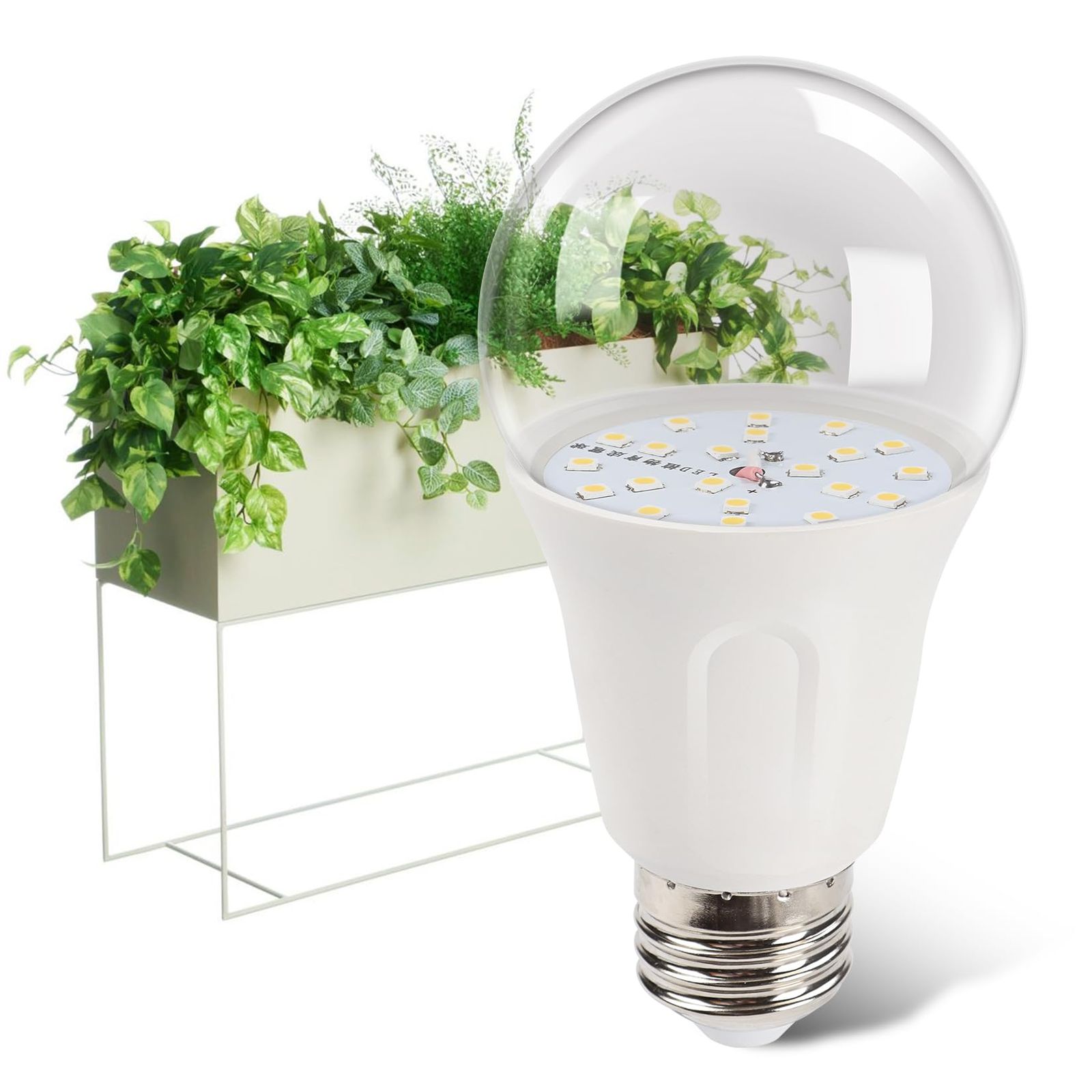 E26口金 植物育成ライト LED 15W 100W相当 一般電球 高輝度 フル