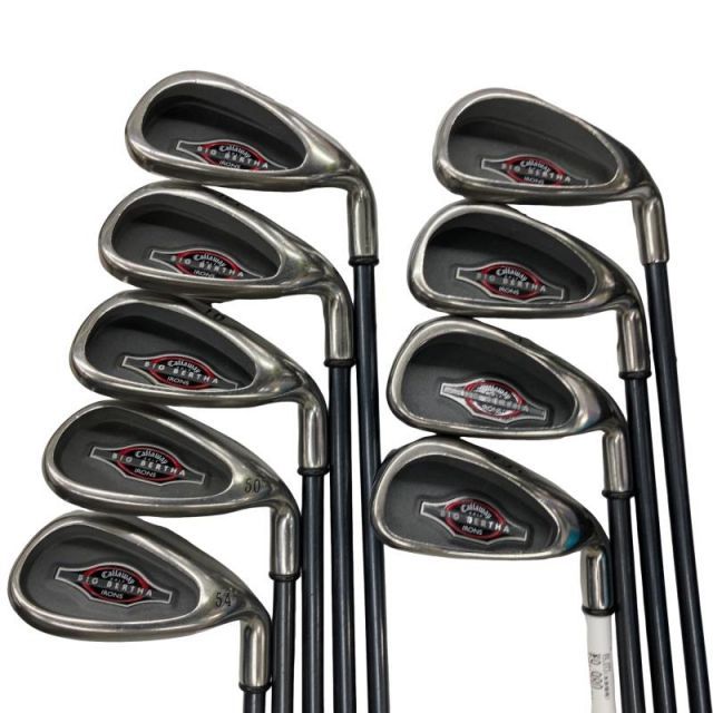 【中古】 キャロウェイ BIG BERTHA IRONS(2002) 10S アイアンセット IR BIG BERTHA AM/AT (フレックスS) メンズ 男性用 右利き 右用 Cランク ゴルフクラブ