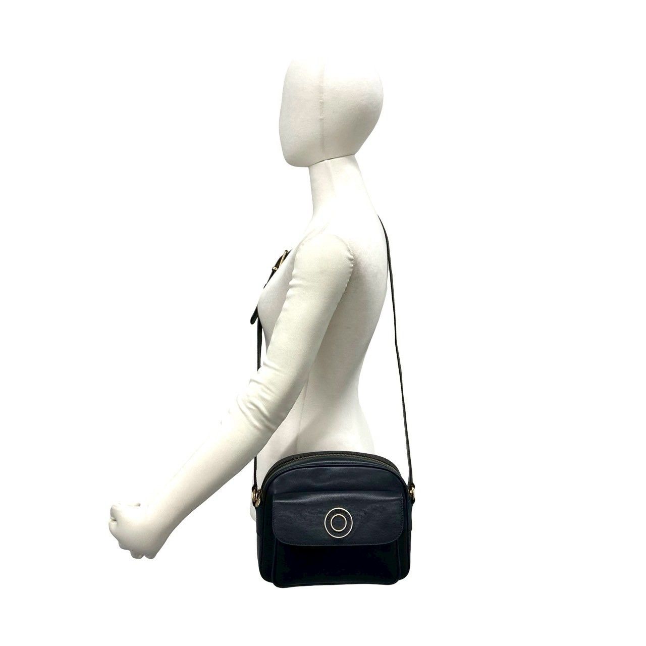 極 美品 袋付き CELINE セリーヌ ヴィンテージ サークルロゴ 金具