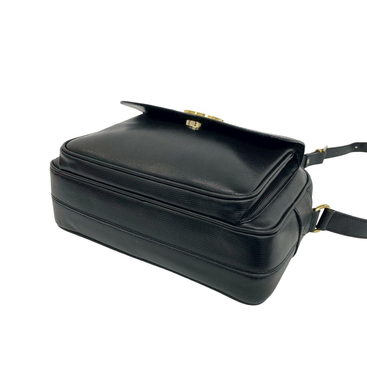 極 美品 袋付き CELINE セリーヌ ヴィンテージ サークルロゴ 金具