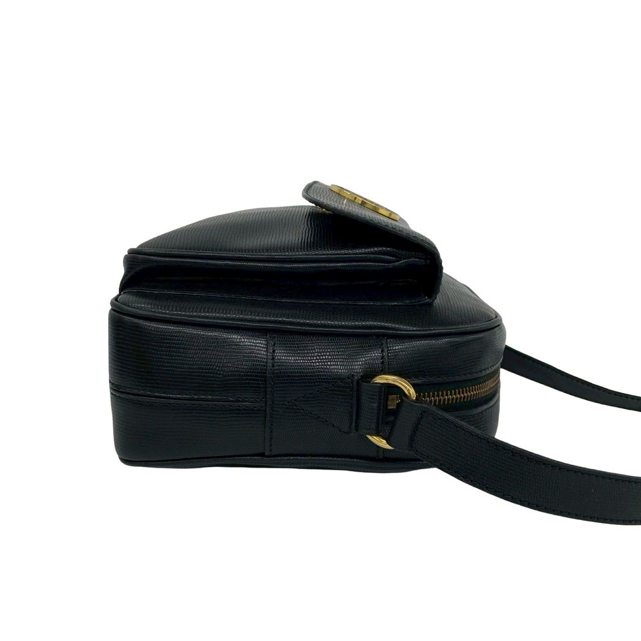 美品 セリーヌ ヴィンテージ ショルダーバッグ サークルロゴ金具 レディー 本革 極 美品 袋付き CELINE セリーヌ ヴィンテージ サークルロゴ 金具