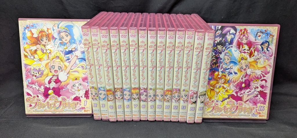 アニメDVD Go!プリンセスプリキュア 初回全16巻 セット