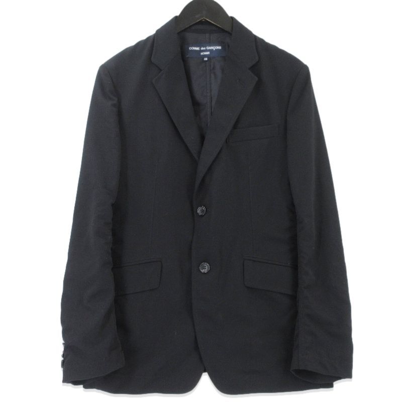 COMME des GARCONS HOMME コムデギャルソンオム 2Bジャケット HB-J101 ウールトロ AD2020 ブラック 黒 XS 99001233
