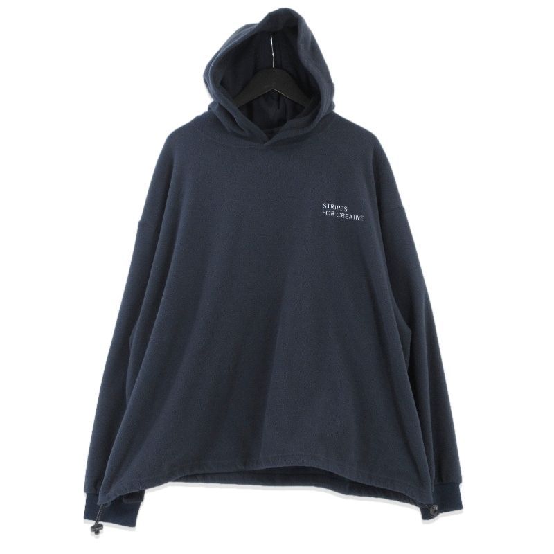 Stripes For Creative ストライプスフォークリエイティブ プルオーバーパーカー FLEECE SUPER BIG HOODY LS TEE ネイビー XL 99001232