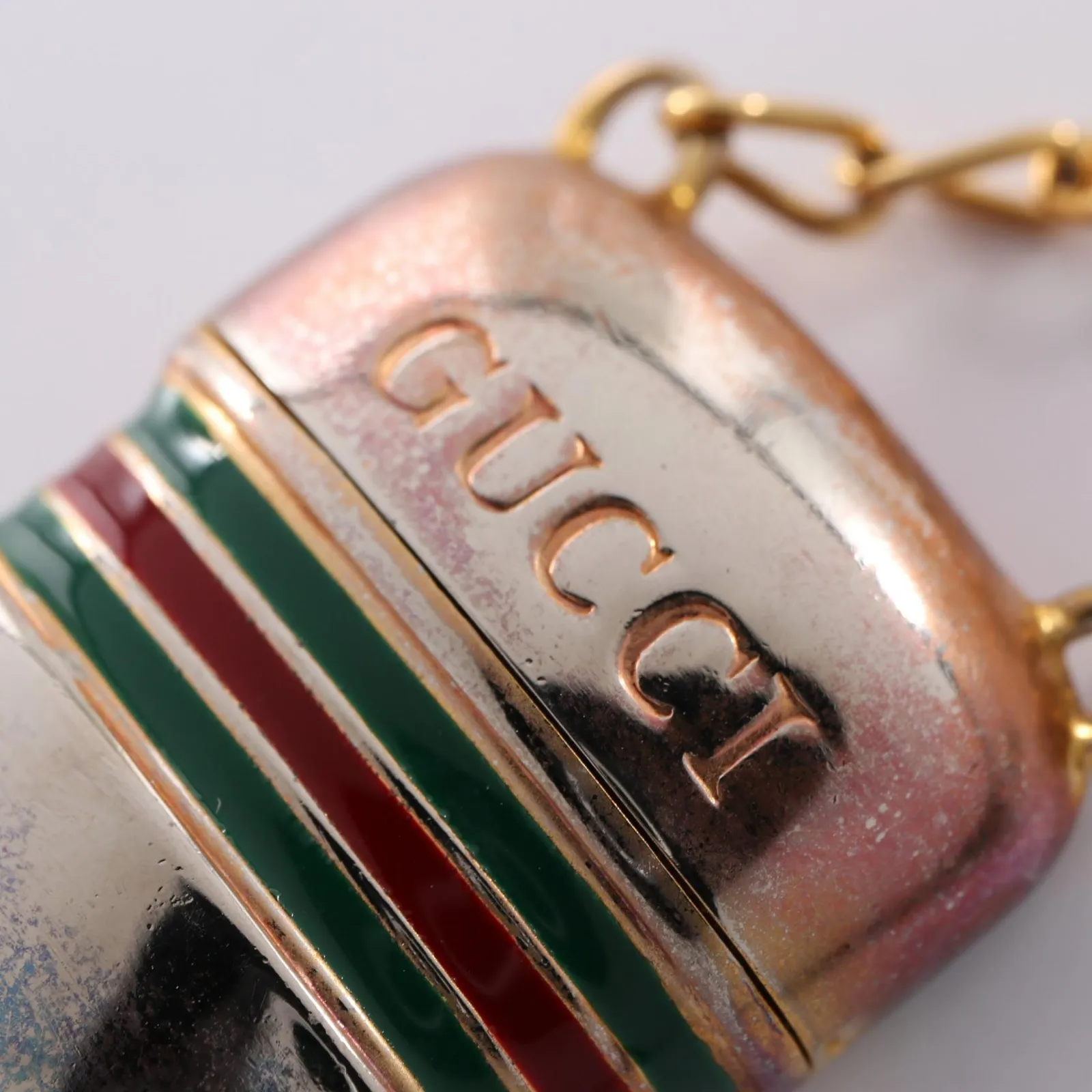 グッチ GUCCI ネックレス シェリーライン ピルケース GP（ゴールド