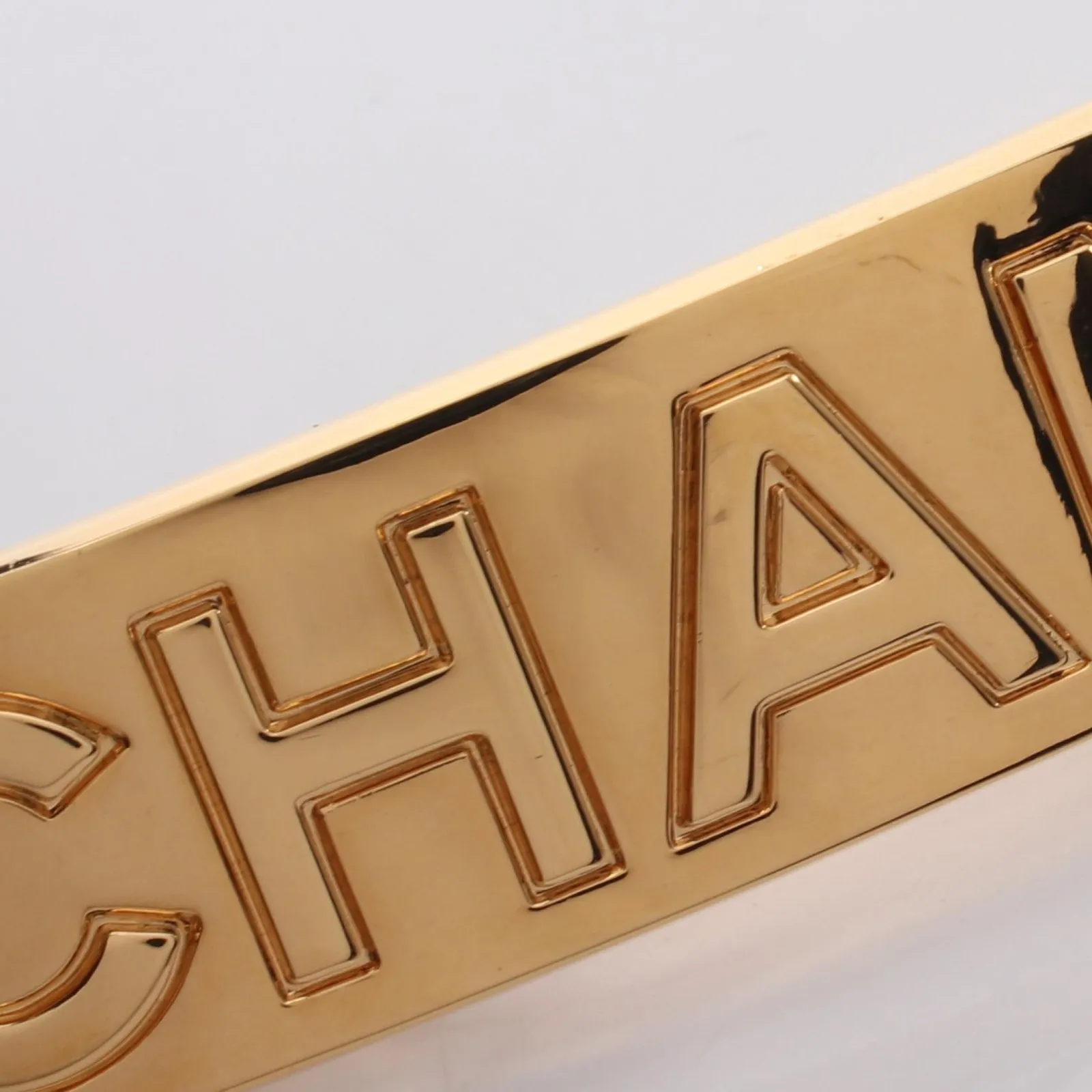 CHANEL シャネル　バレッタ ロゴ ゴールド GP バレッタ te シャネル CHANEL バレッタ ロゴ GP（ゴールドメッキ） バレッタ