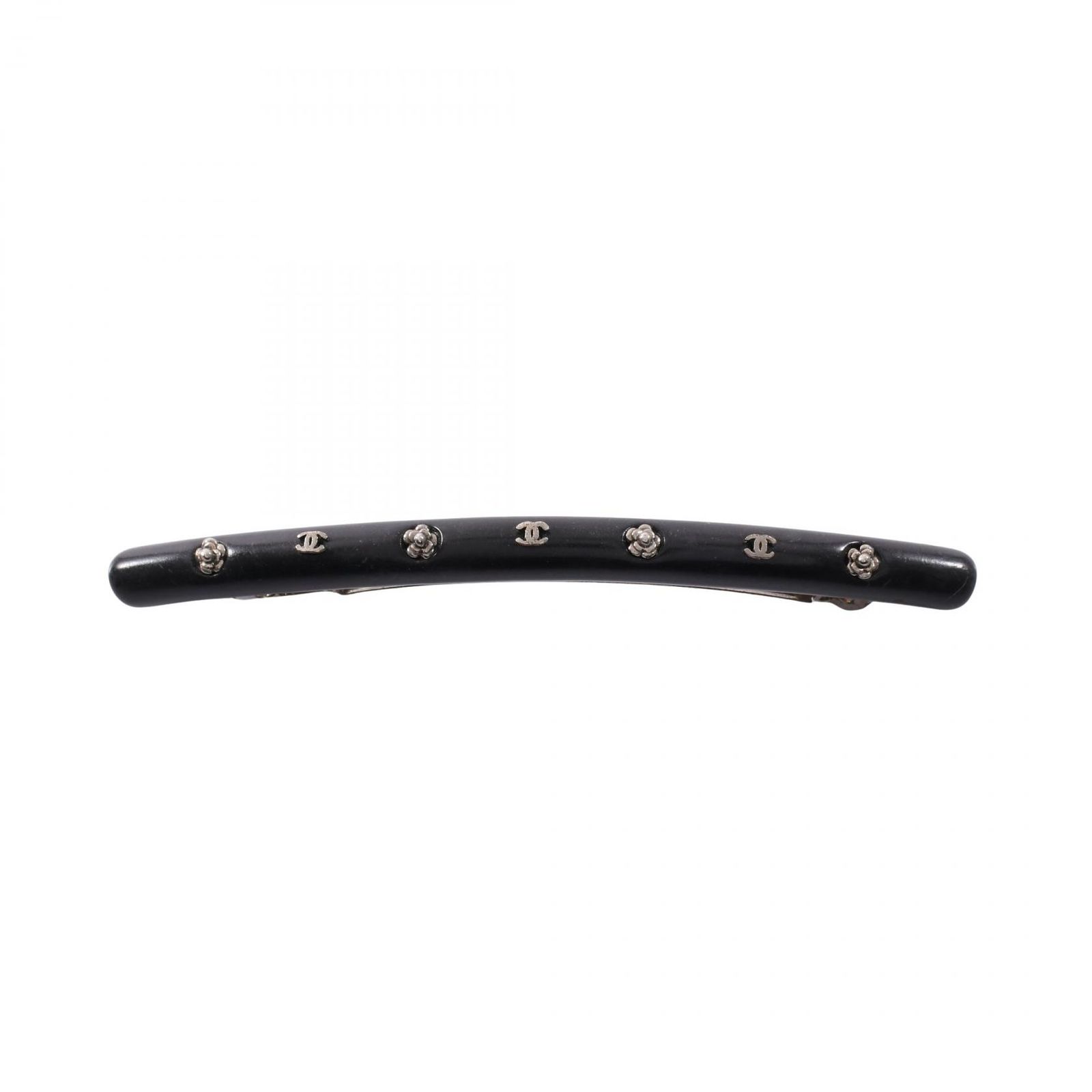 シャネル CHANEL バレッタ ココマーク カメリア ステンレススチール バレッタ レディース Used B