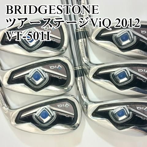 入間■【中古】 アイアンセット ブリヂストン BRIDGESTONE ツアーステージViQ 2012 6本(5-9 P) VT-501I SR 24[4238]