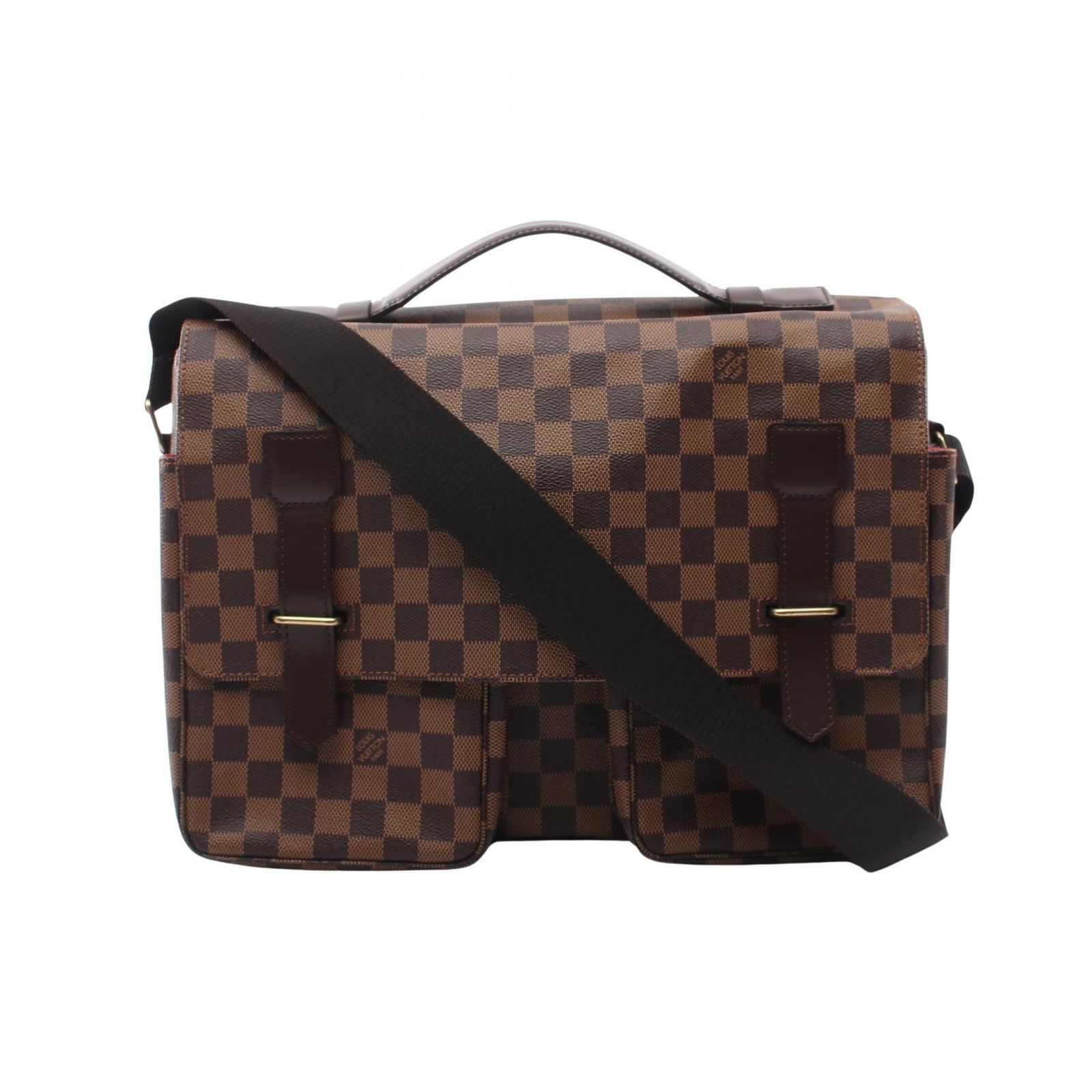 ルイ・ヴィトン LOUIS VUITTON ショルダーバッグ ブロードウェイ ダミエエベヌ 2WAY N42270 PVCコーティングキャンバス レザー ブロードウェイ ユニセックス Used A