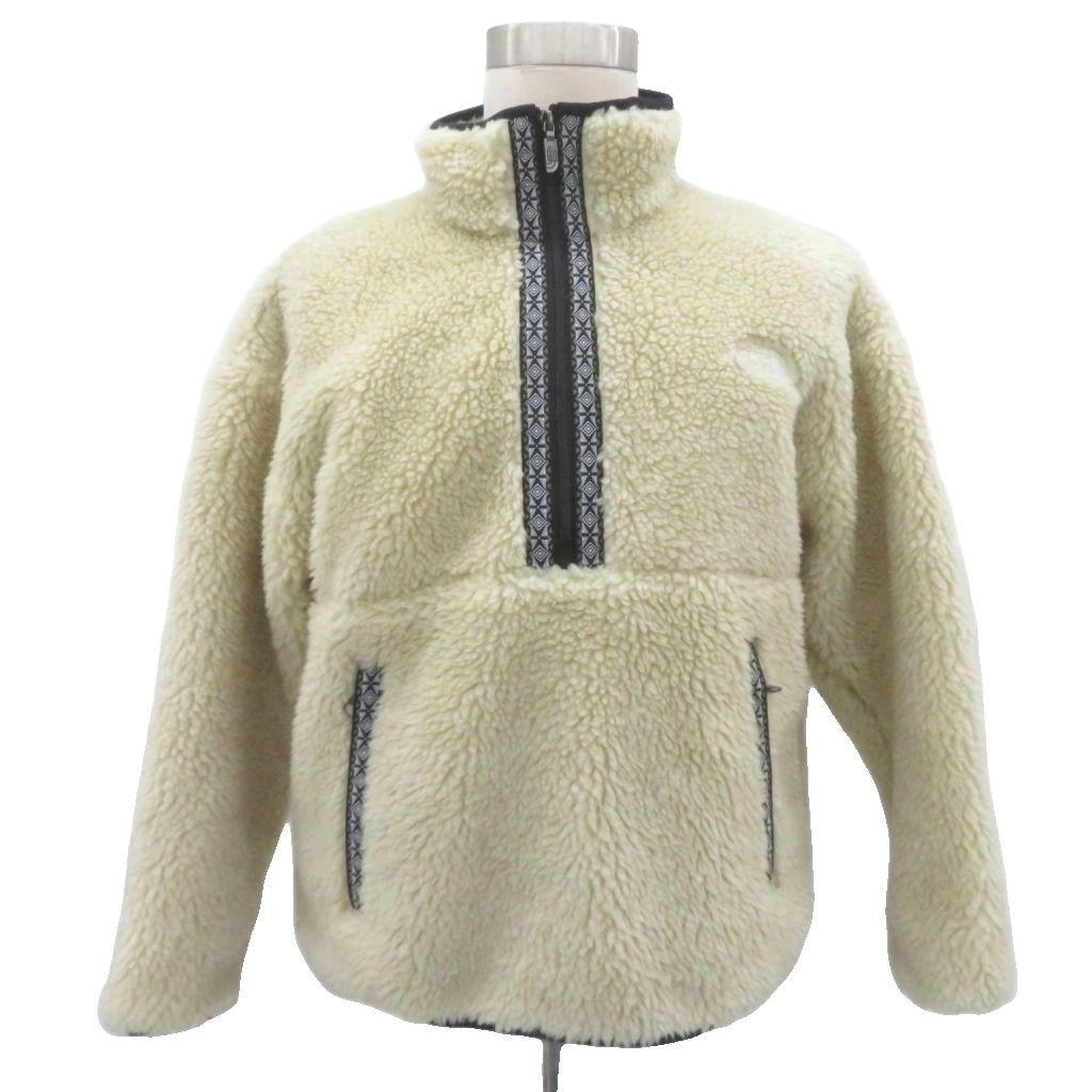 ザノースフェイス THE NORTH FACE フリースジャケット スウィートウォータープルオーバーバイオ M オフホワイト ハーフジップ スタンドカラー NA72035 /HO63 ■ECD005