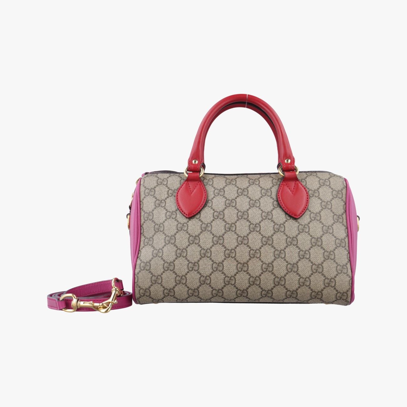 グッチGucciGGスプリーム ベージュ×レッド×ピンク PVCコーティングキャンバス 409529 H019476764