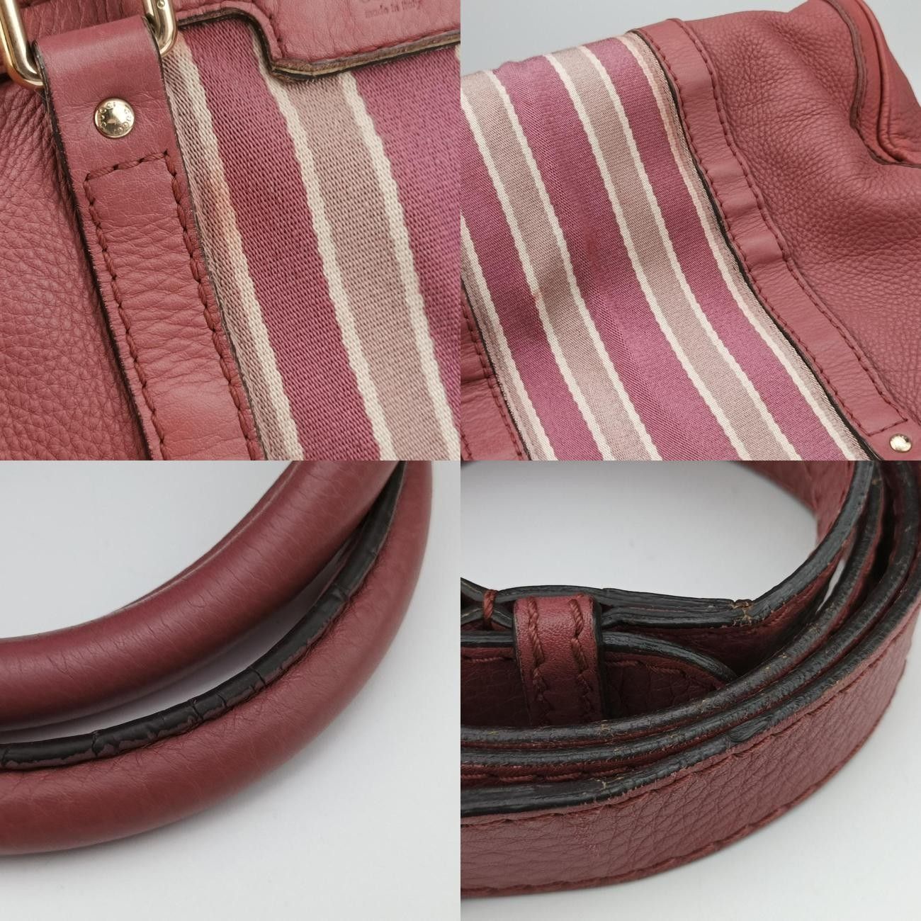 グッチGucciシェリーライン ピンク レザー 247205 A013423104